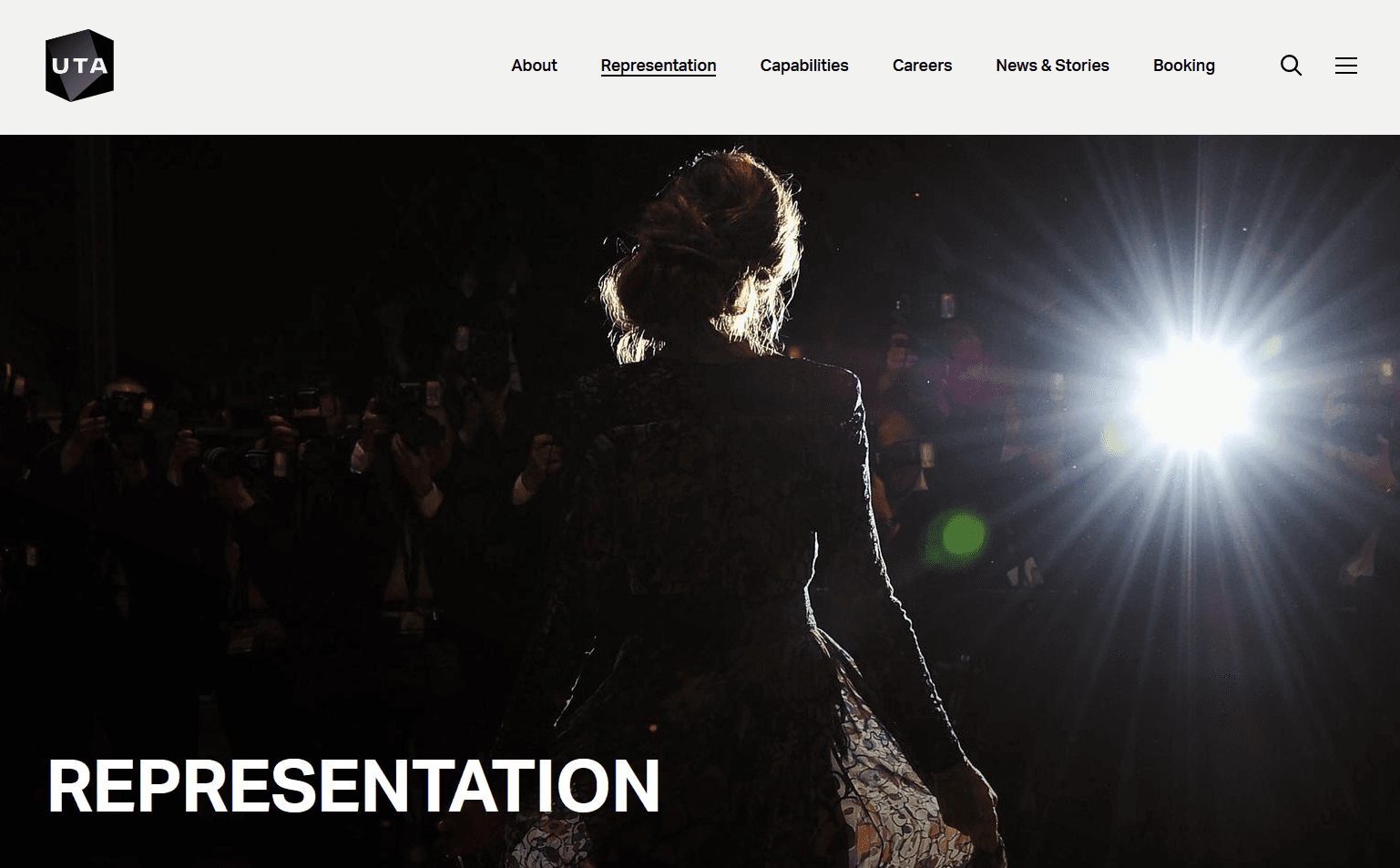 United Talent Agency — Web platform work for one of the world’s largest talent agencies.