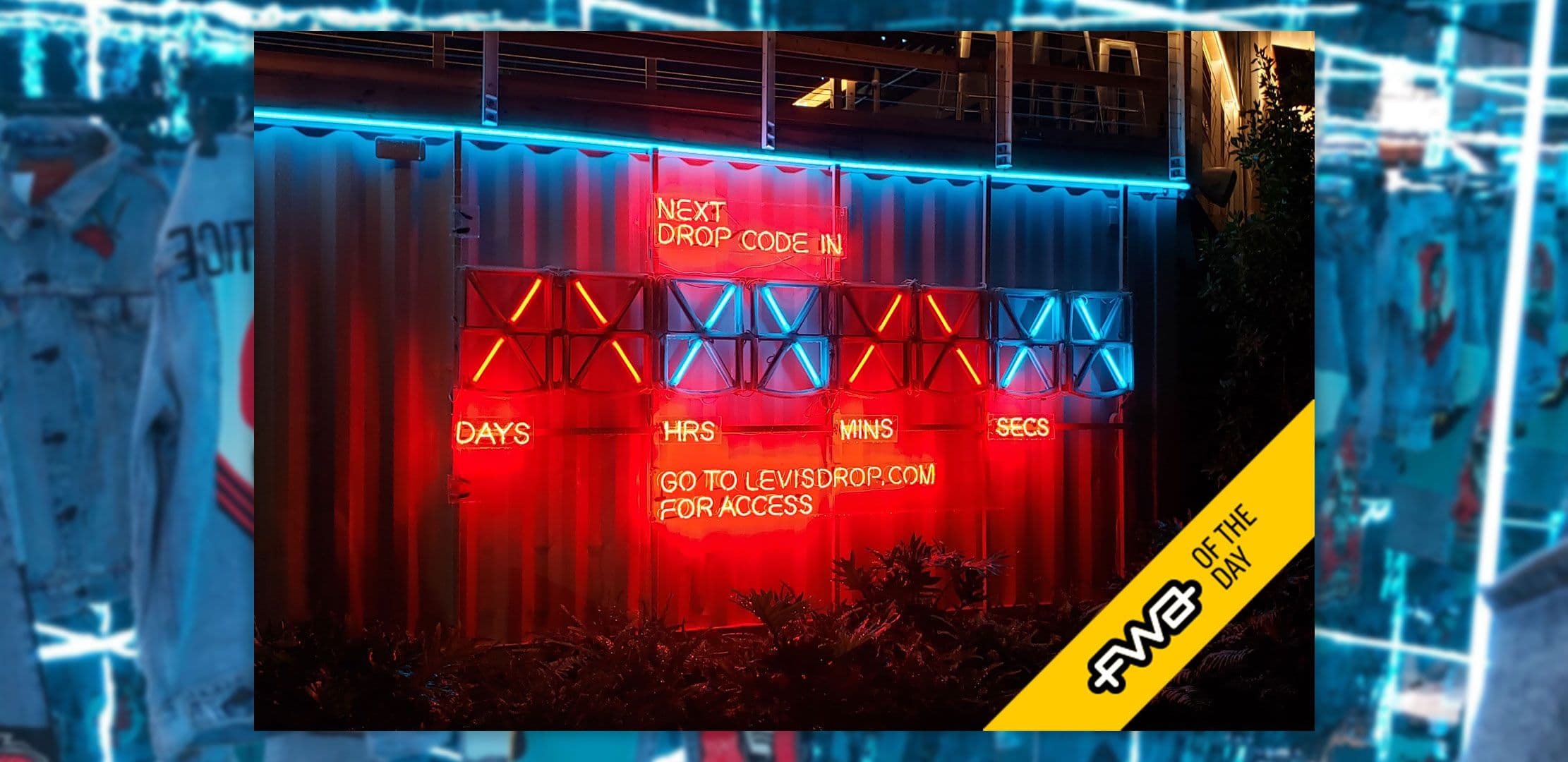 Levi's Wynwood — A neon-drenched retail installation in Miami's Wynwood - physical computing meets storefront theatre.